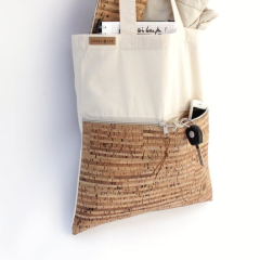 Classical Reusable Cotton Canvas Natural Shopping Bag