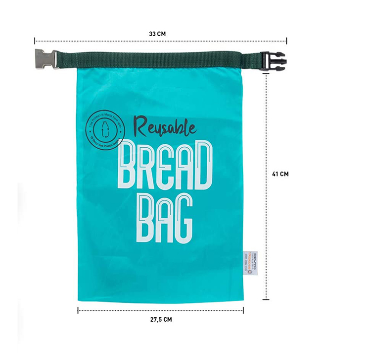 BPA Free Recycled Polyester Reusable rPET Bread Bag