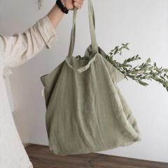 Soft Cotton Canvas Linen Tote Shopping Bags