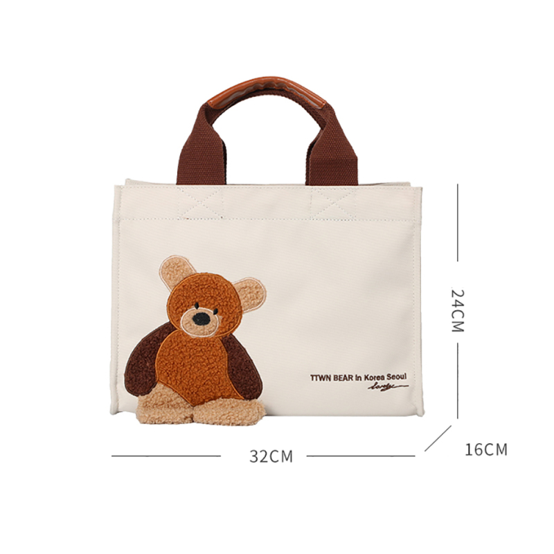 Classical Custom Cartoon Shopping Cotton Tote Bag