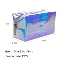 Holographic Iridescent PVC Cosmetic Bag Waterproof