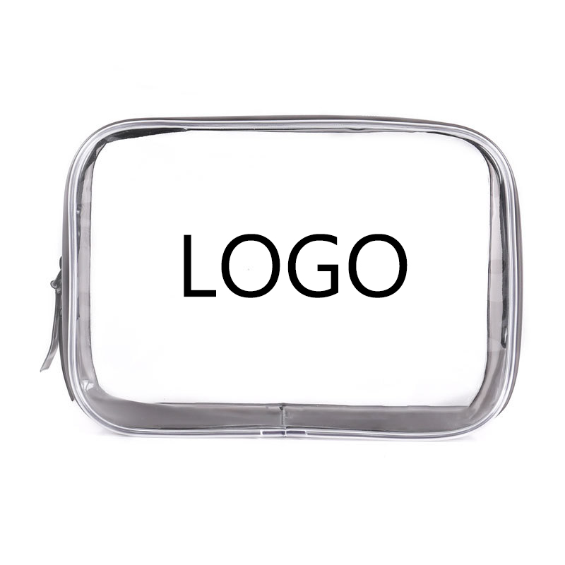 Custom Clear PVC Custom Makeup Bag Transparent Small Zipper