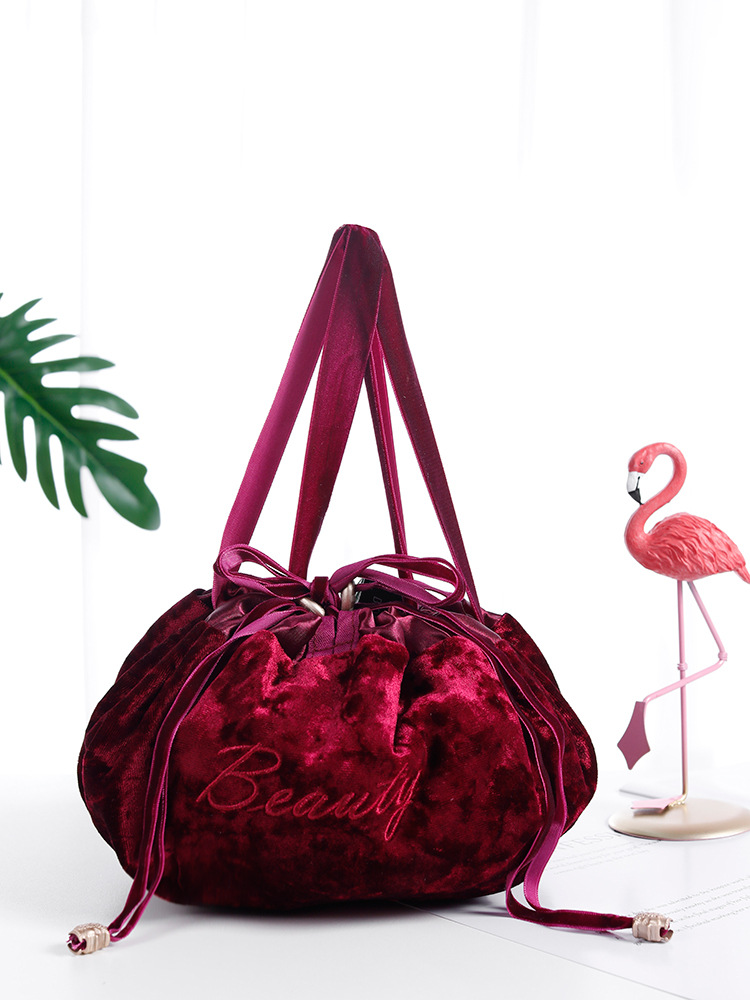 Large Capacity Luxury Eco-Friendly Bag Velvet Drawstring