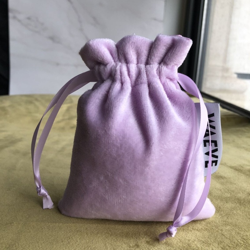 Custom Logo Super Soft Velvet Bag With Satin Lining