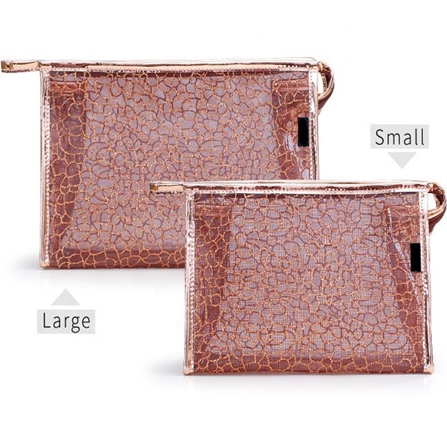 Transparent Cosmetic Bag Clear Zipped Travel
