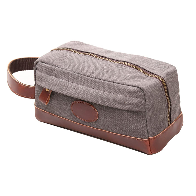 Men's Toiletry Bag Leather Travel Bag