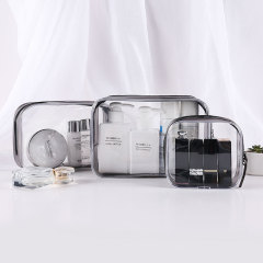 Custom Clear PVC Custom Makeup Bag Transparent Small Zipper