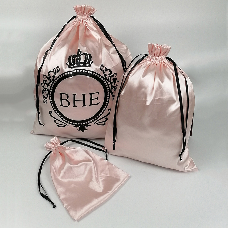 Custom Drawstring bag Satin Silk