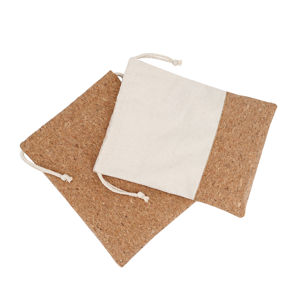 Lazy Cork Drawstring Bag Gift Packaging Cotton Canvas