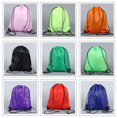 Customized Zipper Polyester Backpack Drawstring Bag