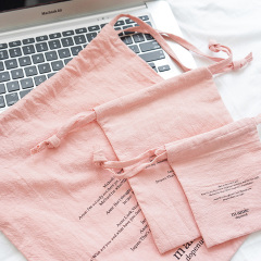 Eco-Friendly Cotton Linen Drawstring Bags