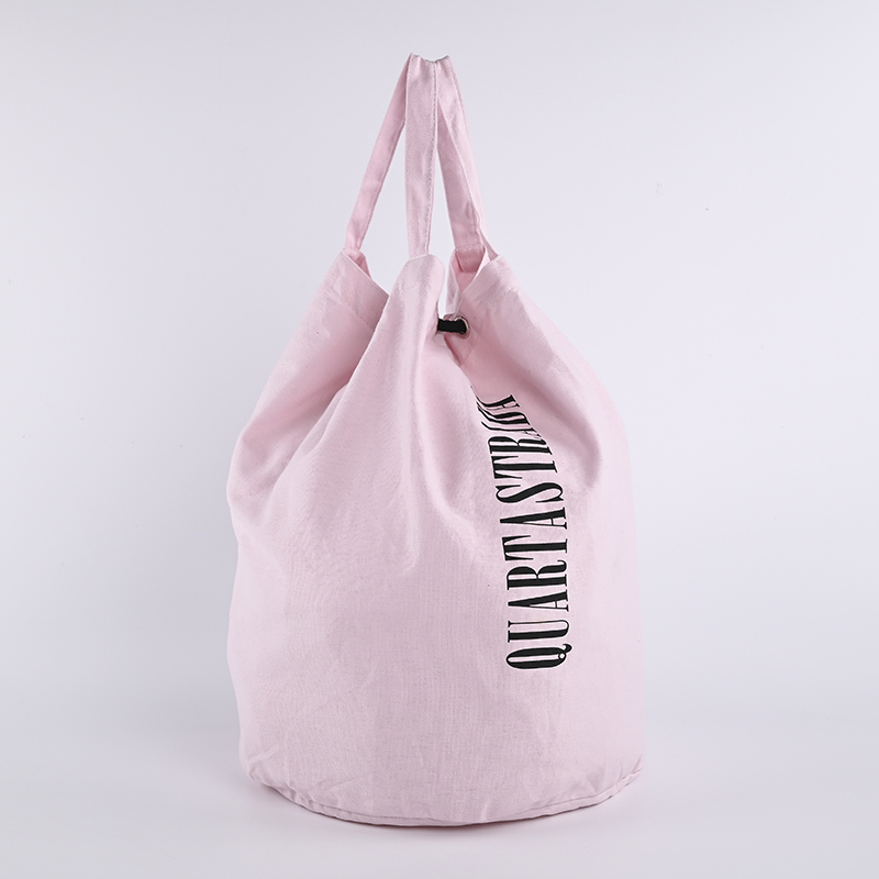 Custom Printed Foldable Tote Canvas Drawstring Bag