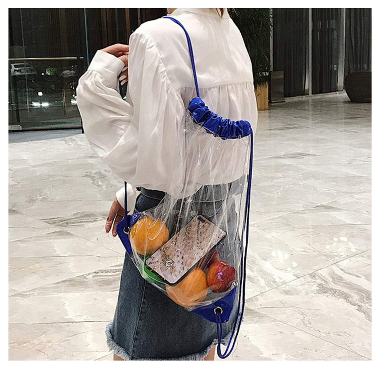 Custom PVC Clear Drawstring Bag