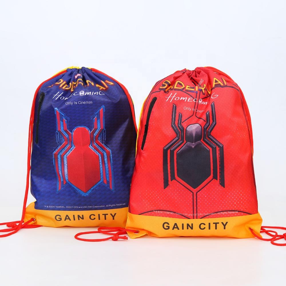 Recycled Waterproof Printed Drawstring Storage Bag