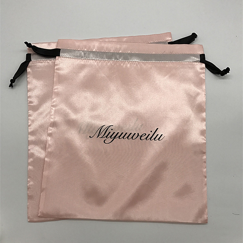 Custom Drawstring bag Satin Silk