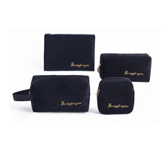 Custom Velvet Cosmetic and Cases Pouch Set Bags