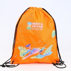 Recycled Waterproof Printed Drawstring Storage Bag