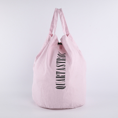 Custom Printed Foldable Tote Canvas Drawstring Bag