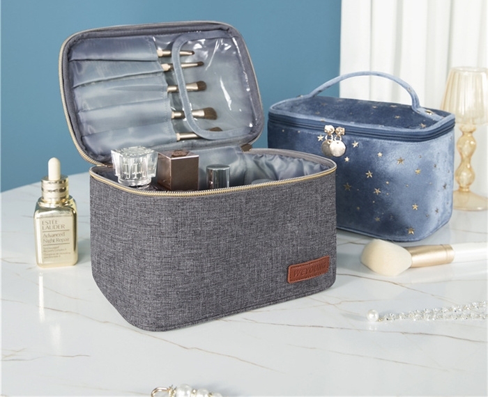 Velvet Thickened Luxury Travel Cosmetic Bags