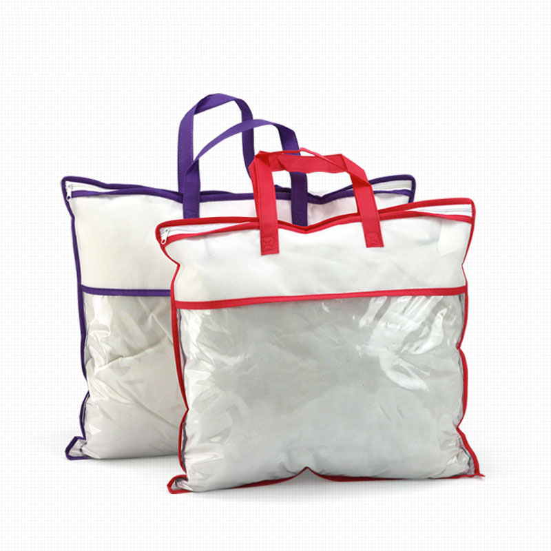 Custom Foldable Zipper Non-Woven Pillow Bag