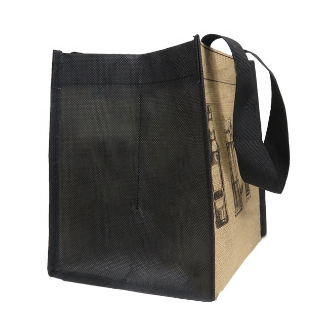 Wine Bag Non-Woven Jute With Handle