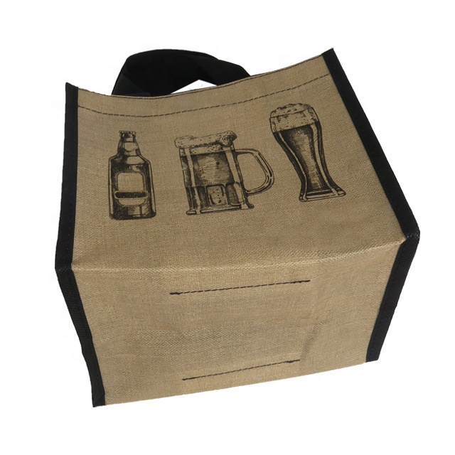 Wine Bag Non-Woven Jute With Handle