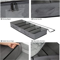 Zippered Non-Woven Bag With Adjustable Dividers