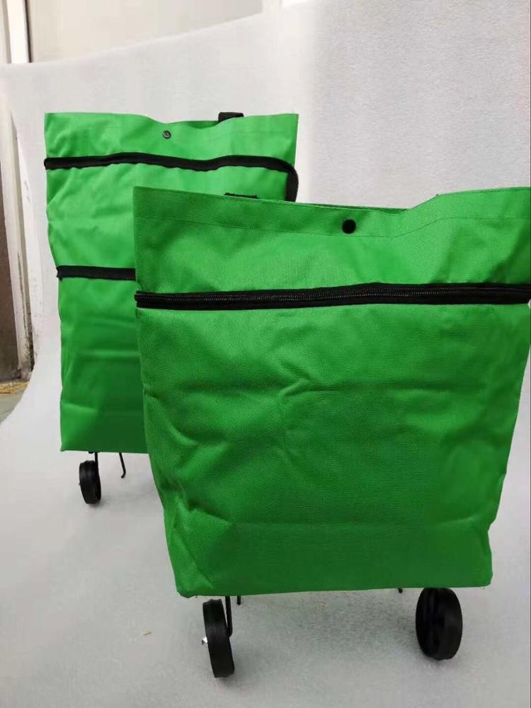 Nylon Polyester Folding 4 Wheel Chair Shopping Trolley Bag