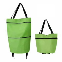 Nylon Polyester Folding 4 Wheel Chair Shopping Trolley Bag