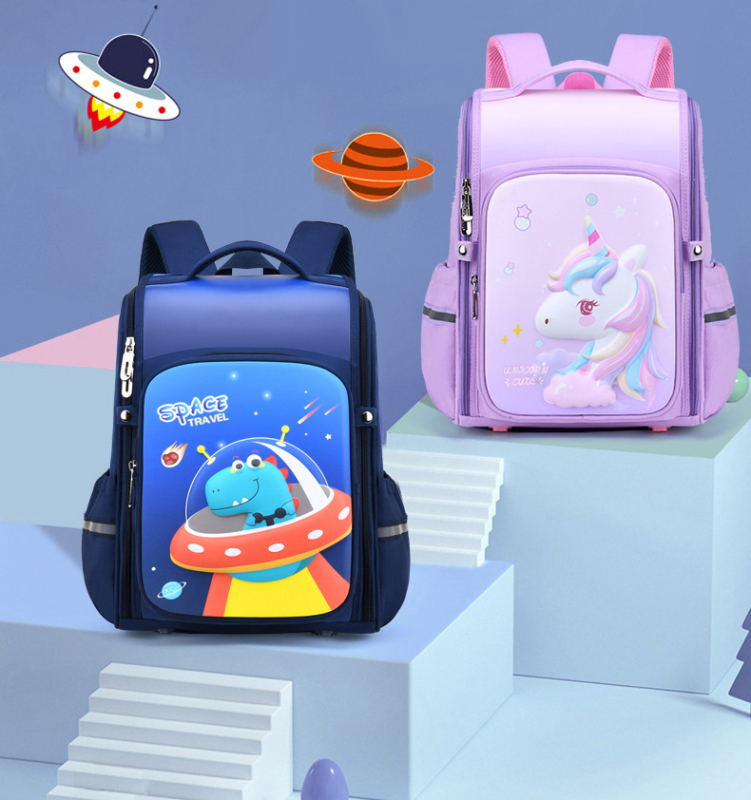 School Backpack 1-6 Grades Waterproof Children School Bag