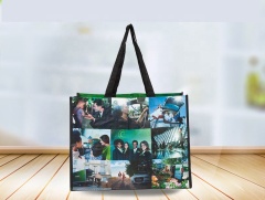 Custom PP Woven Shopping Bags with Zipper