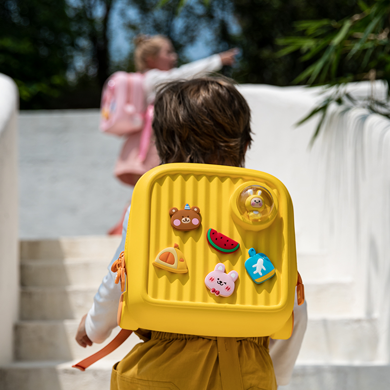 Pattern Trolley Bags Kids Kindergarten Backpack for School