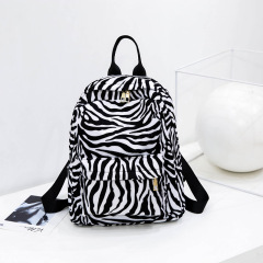 New Arrival Leopard-Print Velvet Backpack