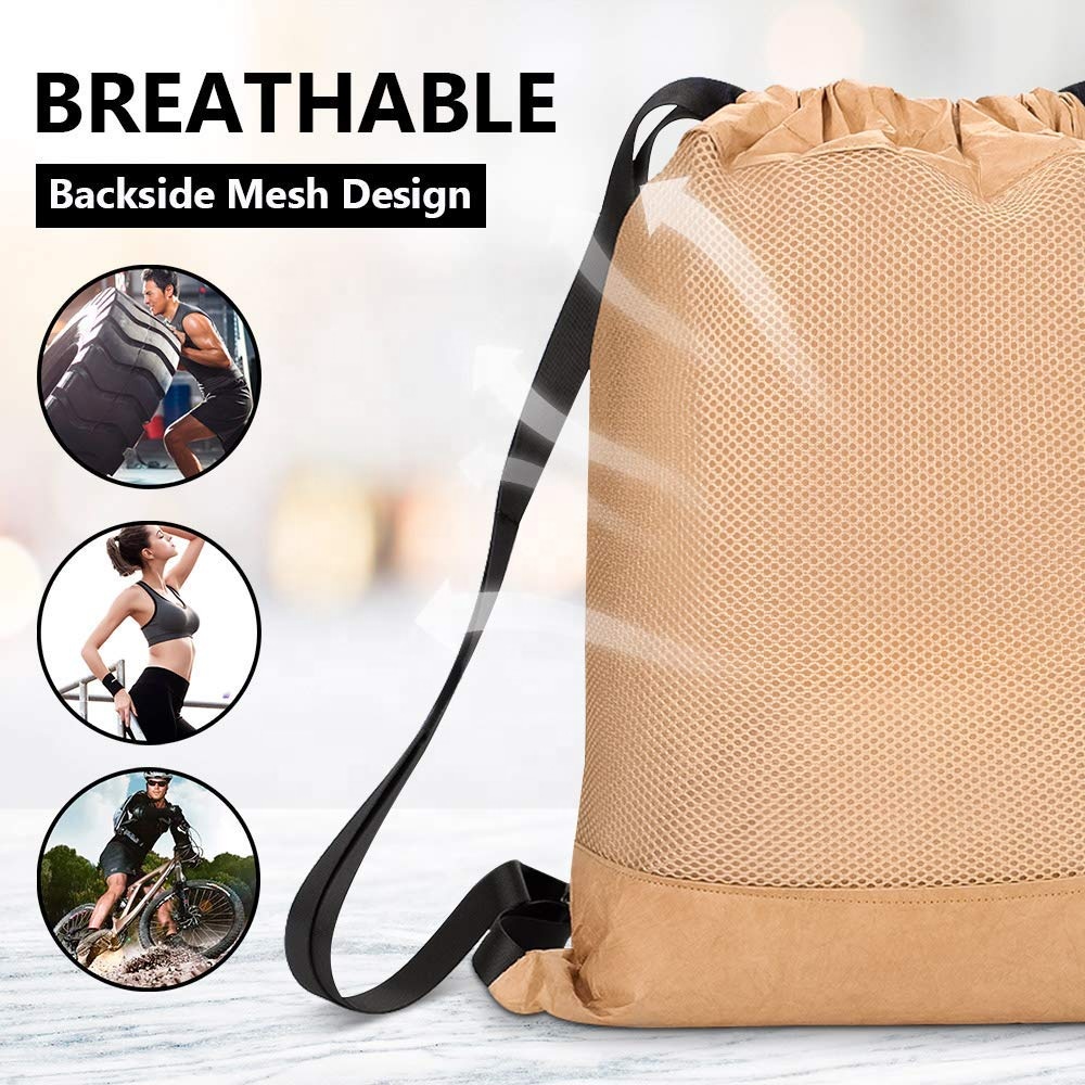 Drawstring Tyvek Backpack Waterproof Customized