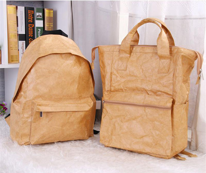 Tyvek Bag Tote Shop Bag Fold Backpack