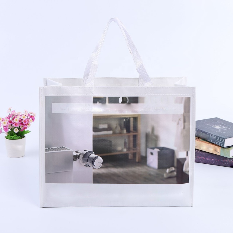 Custom PP Woven Shopping Bags with Zipper