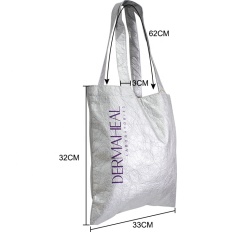 Customized tyvek tote shopping bag with logo printing