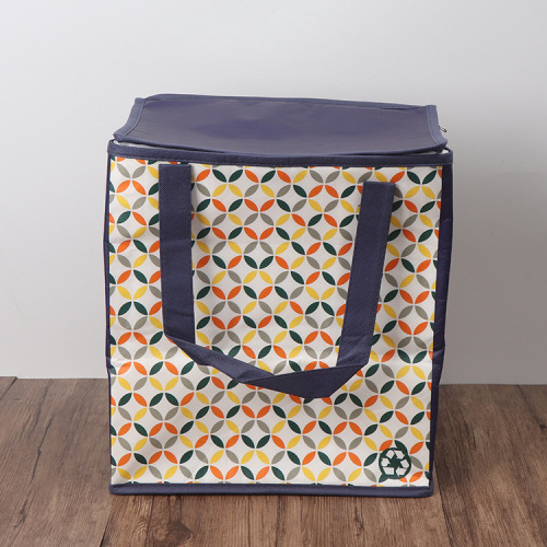 Portable Large Pp Woven Cooler Travel Bag