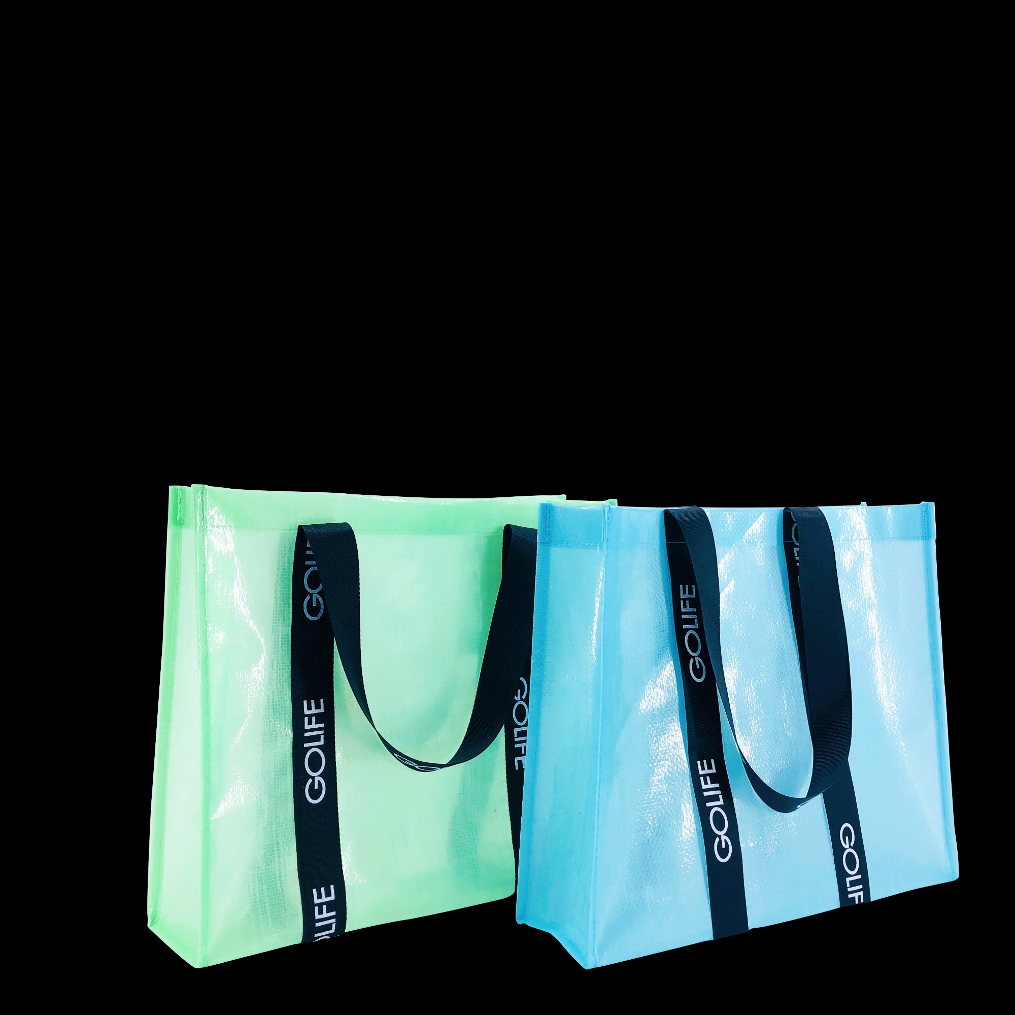 Custom Printing Semi-Transparent PP Woven Shopping Bag