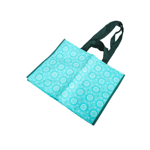 Custom Colorful Logo Printing Glossy Laminated PP Woven Tote Bags with Handles