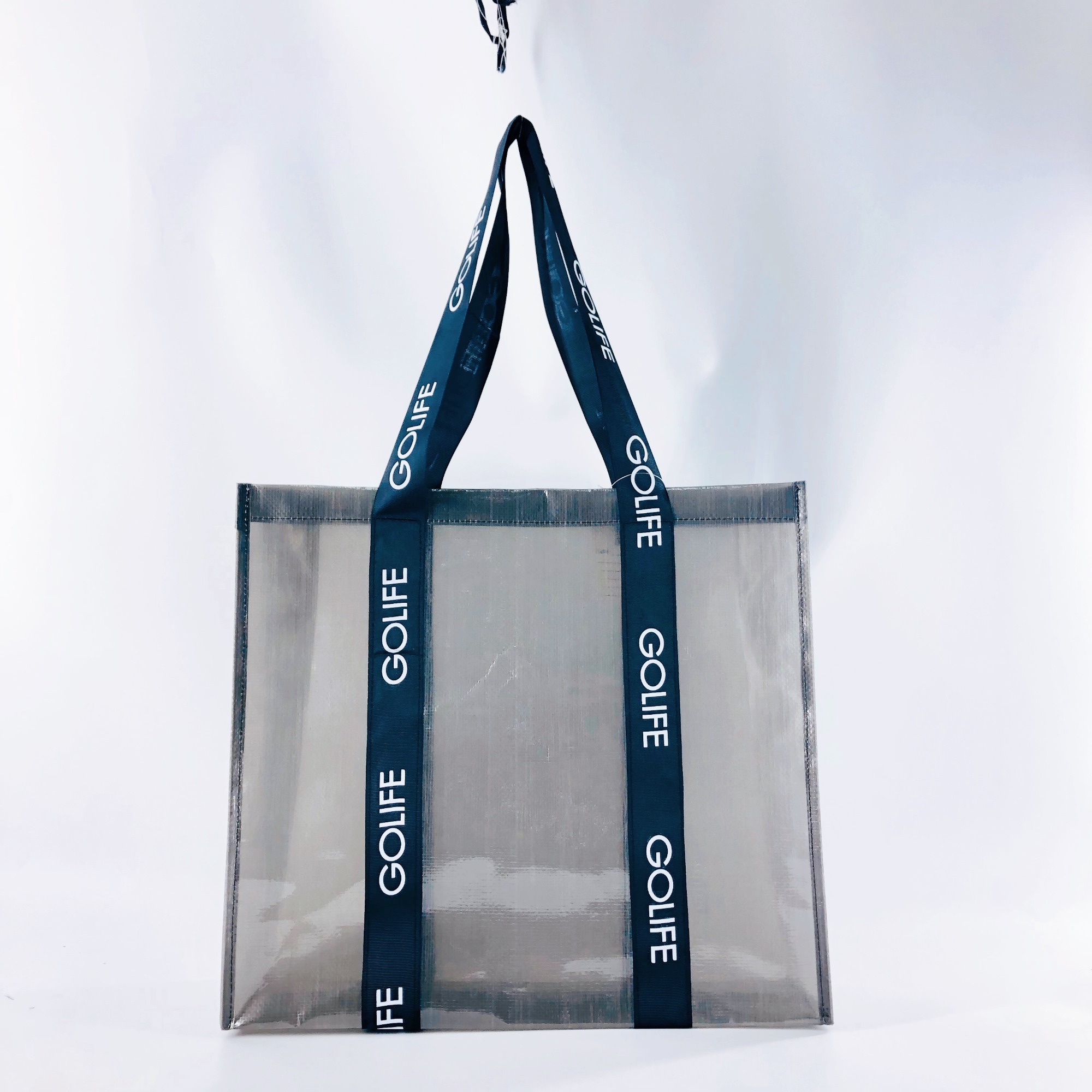 Custom Printing Semi-Transparent PP Woven Shopping Bag