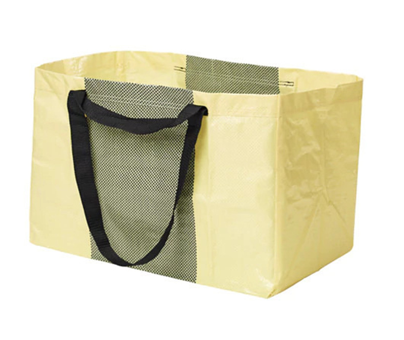 Shopping Tote Bags PP Woven Zipper Frakta With Nylon Webbing