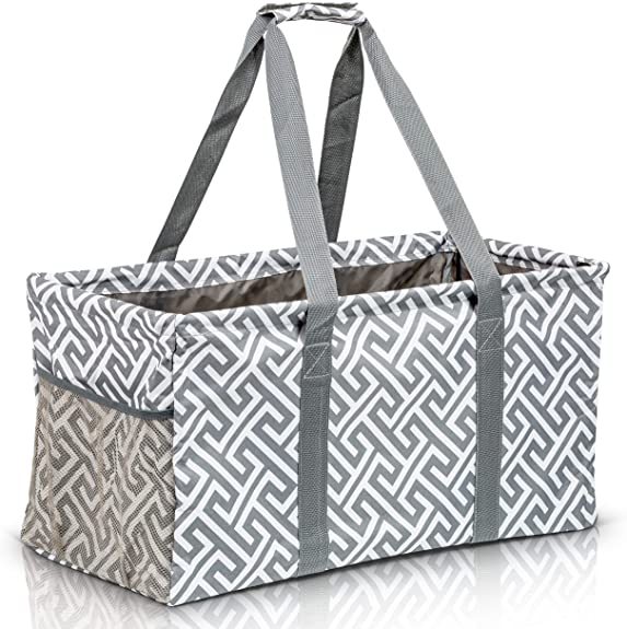 Custom Extra Large Utility Tote Bag Collapsible Pool Beach Basket