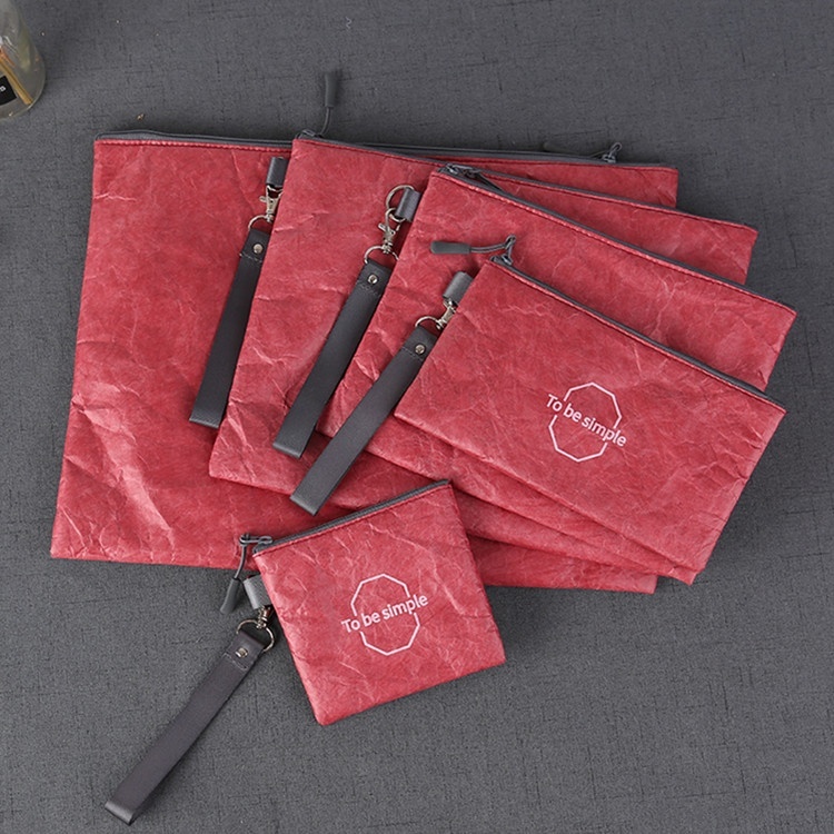 Custom Fashion Logo Printing Dupont Tyvek Paper Bag with Zipper