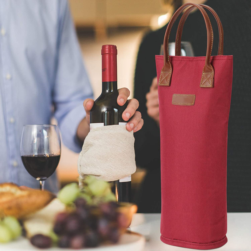 Insulated Wine Bottle Wine Tote Carrier Cooler Bag