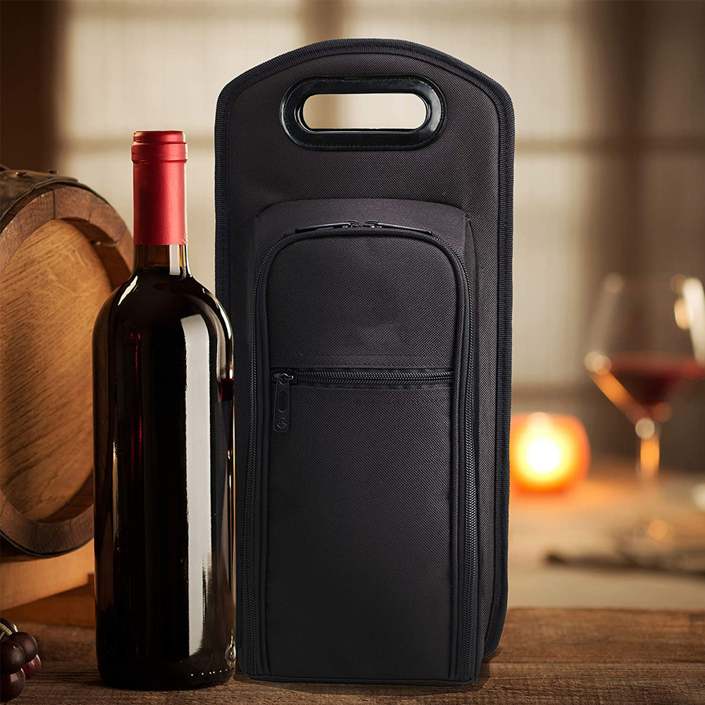 Wine Travel Bag and Insulated Cooler Bag with Handle