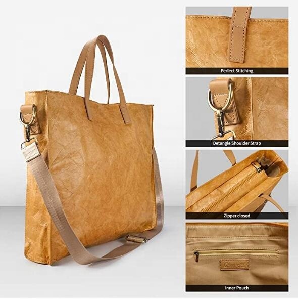 Stylish Tyvek Tote Bag Eco-Friendly Shoulder Bag for Work