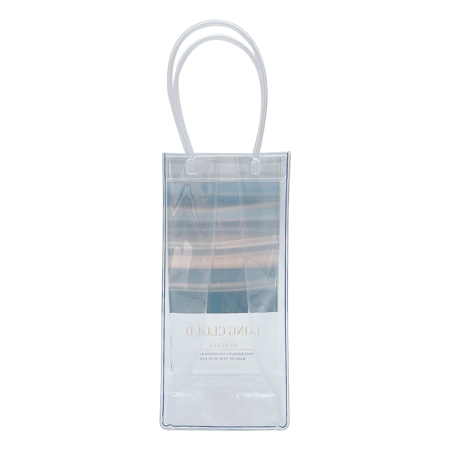 Durable Clear Transparent PVC Champagne Bag Wine