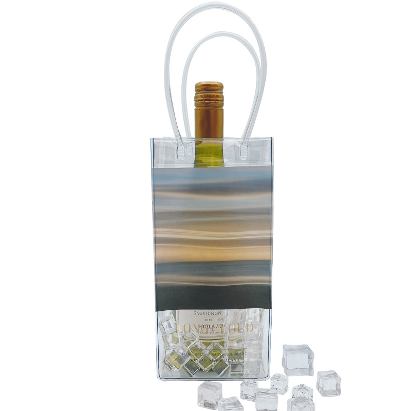 Durable Clear Transparent PVC Champagne Bag Wine