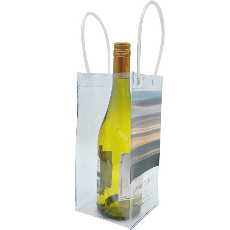 Durable Clear Transparent PVC Champagne Bag Wine